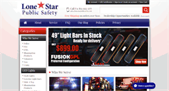 Desktop Screenshot of lonestarpublicsafety.com